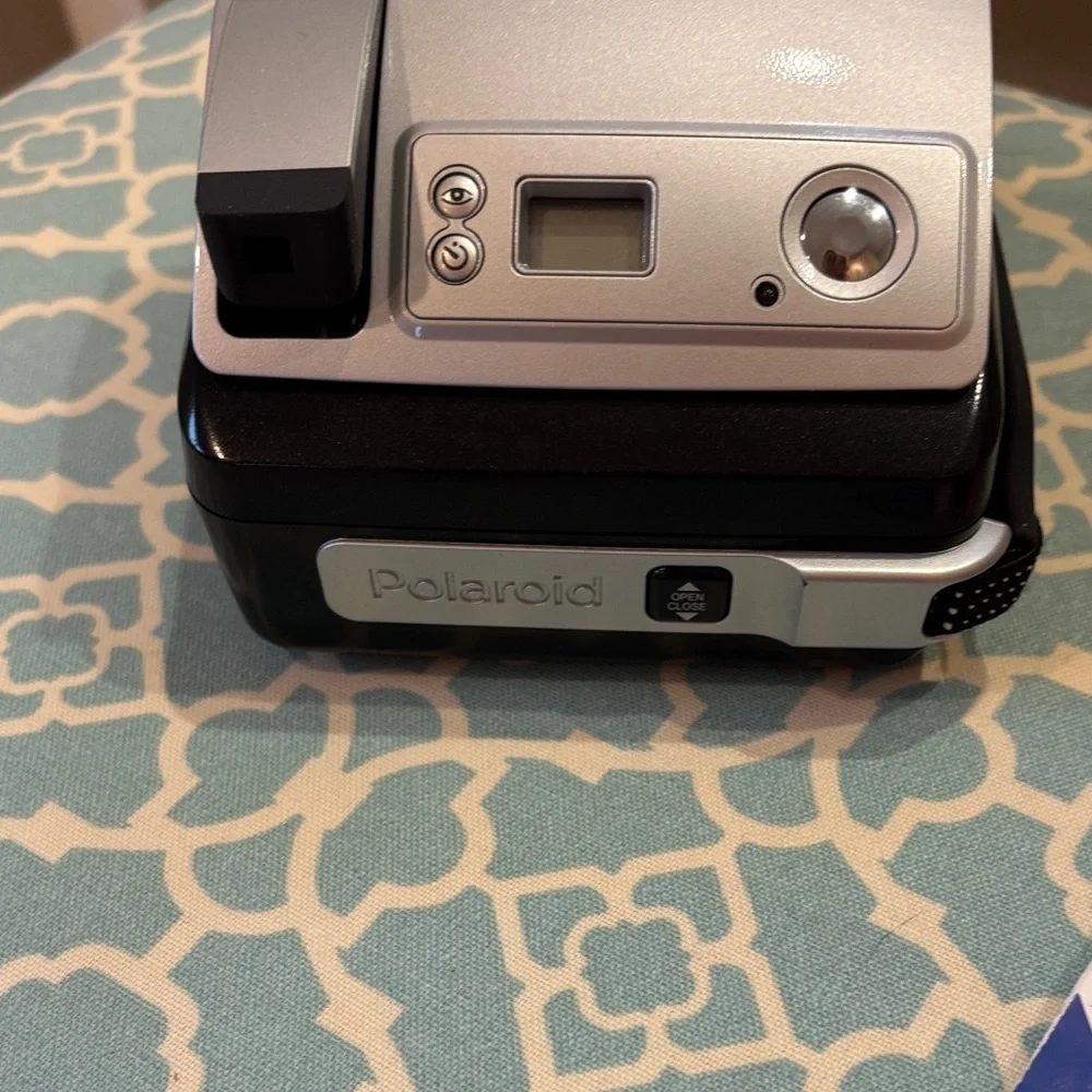 Polaroid Black and Silver Film Camera
